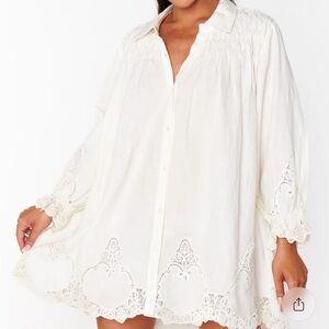 Show Me Your MuMu White Long Sleeve Dress